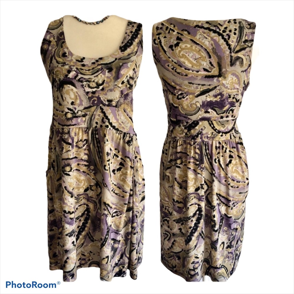 BOGO🖤 MICHAEL KORS MULTI SLEEVELESS POCKET DRESS